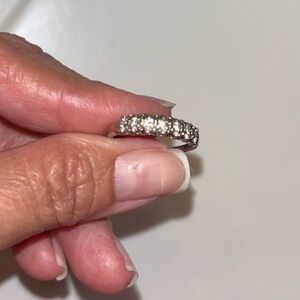 Vintage 14K White Gold with 7 Diamonds